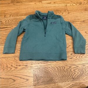 Vineyard Vines Kids Green Shep Quarter-Zip